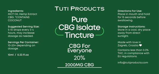 Pure CBG 2000mg Tincture